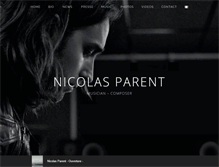 Tablet Screenshot of nicolasparent.com